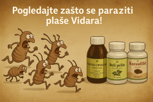 Paraziti beže od Vidar antiparazitnog programa – prirodna zaštita i detoksikacija organizma