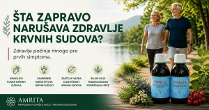 Amrita prirodna biljna podrška za zdravlje srca i krvnih sudova uz aktivan način života