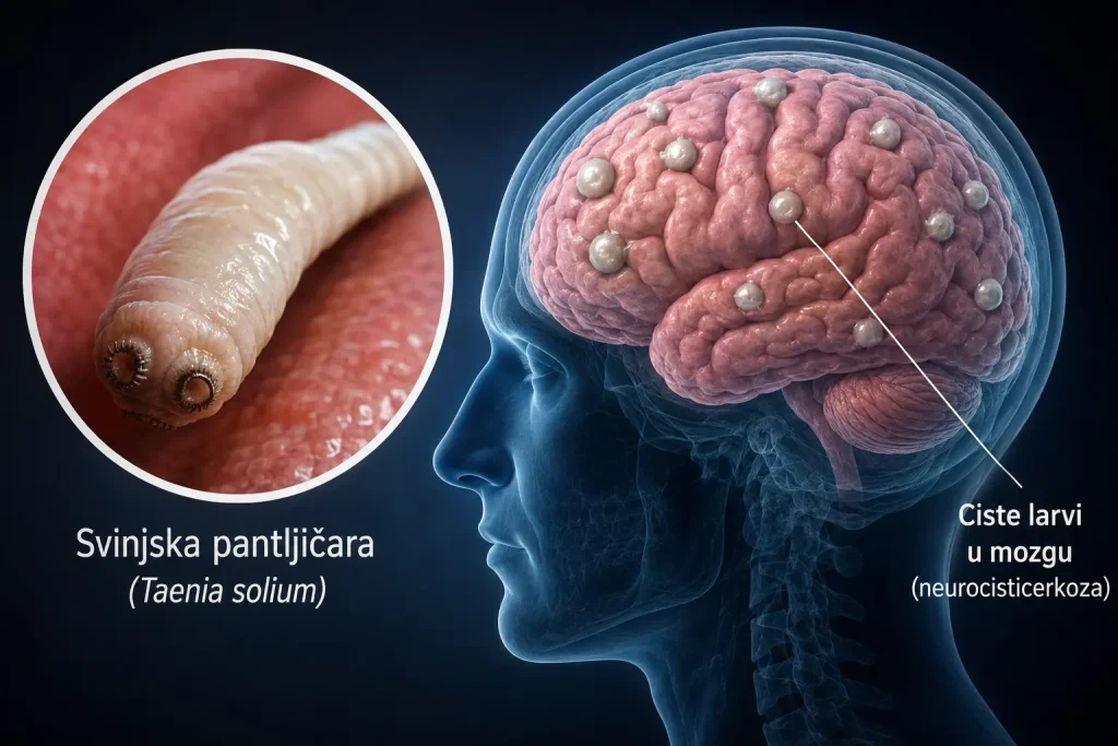 Epileptični napadi zbog parazita i neurocisticerkoza izazvana svinjskom pantljičarom